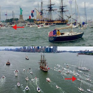 Tall Ship Hermione, Flotlla Parade, NYC Harbour
